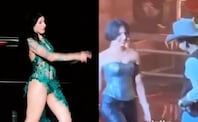 Cazzu vs Ángela Aguilar: el gesto en concierto que desató polémica y encendió las redes. Foto: Tomada de TikTok