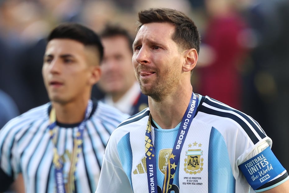 Lionel Messi en llanto, tras la caída de Argentina ante España en el Mundial de 2026 - Foto: AP