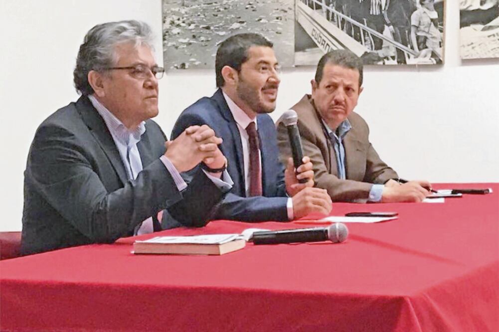 Martí Batres (centro) afirmó que tanto él como Ricardo Monreal están en el mismo proyecto de transformación del país. (TWITTER)