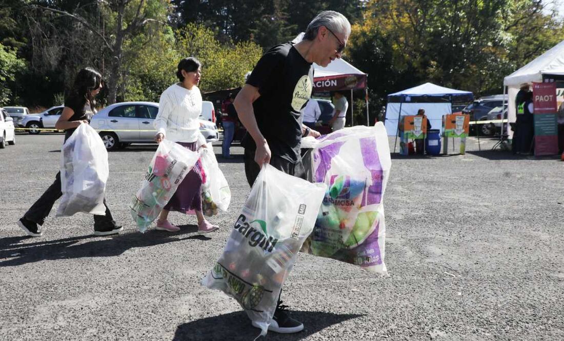 Recuperan más de 10 toneladas de residuos en Reciclatrón de CDMX y mercado del trueque; supera récord histórico. Foto: Especial