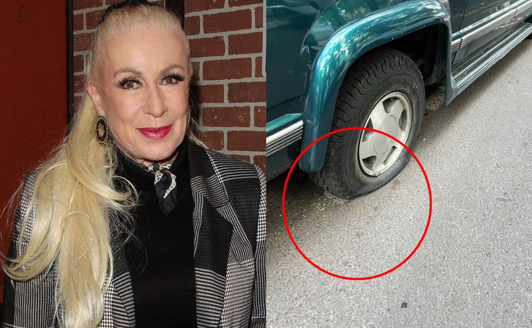 Laura Zapata expuso en redes sociales que una de sus llantas recién compradas "explotó".
Fotos: Clasos y X