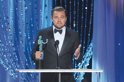 Leonardo DiCaprio triunfa en los 'SAG'