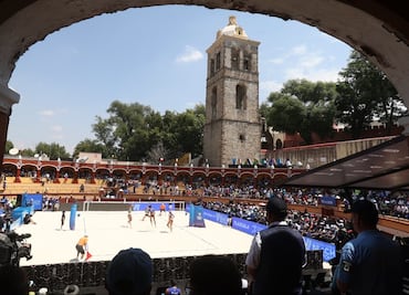 Tlaxcala transformó la Plaza de Toros en una playa de nivel mundial