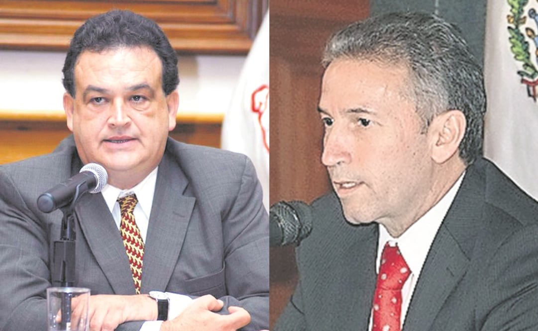 Investigación. Pedro Morales Somohano está acusado de los delitos de peculado y ejercicio indebido de funciones en el Isssteleón. / Lapso. A Jorge Domene se le acusa de presuntas irregularidades cometidas en el periodo de 2012 a 2015. (Archivo. EL UNIVER)