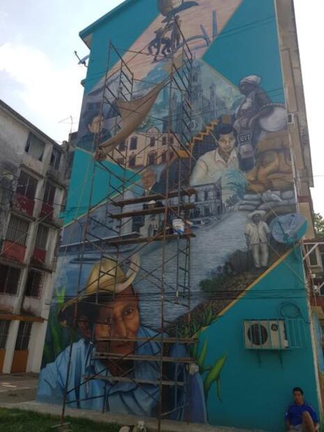 Inmortalizan a AMLO en mural de Tabasco 