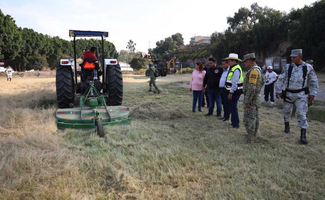 Ecatepec participa en la Jornada de Recuperación de Espacios.
Foto: Especial.