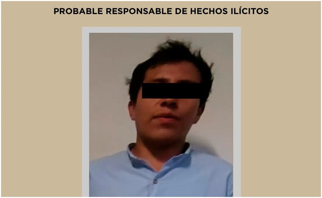 Detienen a Eduardo “N” de 26 años de edad por agredir a su pareja sentimental. Foto: Especial