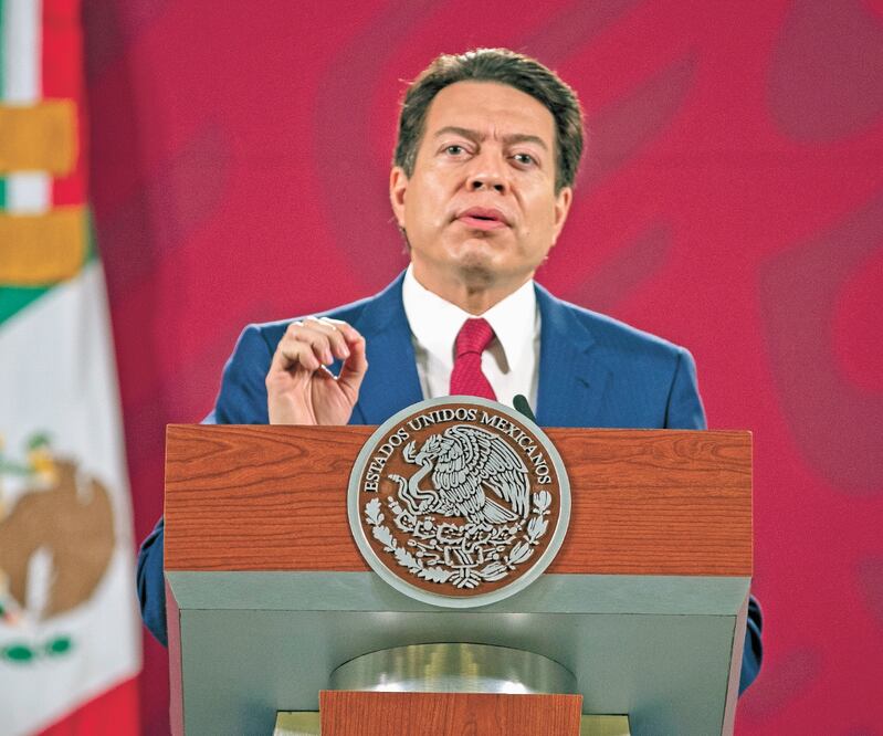 Mario Delgado informó que Morena celebrará sus reuniones el 27 y 28 de agosto, y en la inauguración estará presente Olga Sánchez Cordero. Archivo EL UNIVERSAL