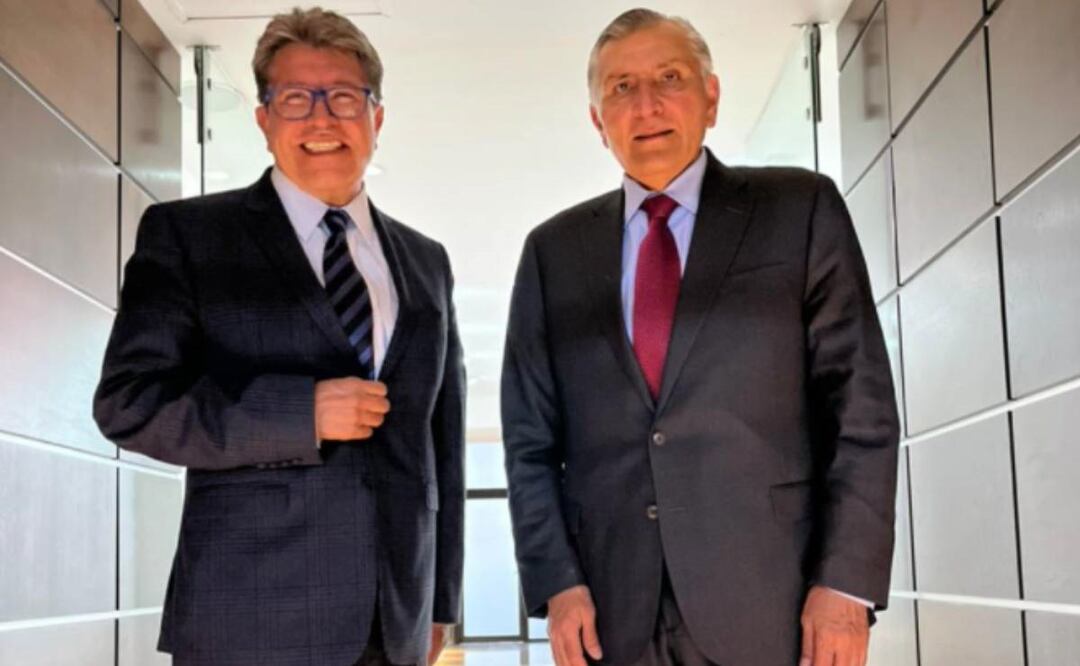 Foto: Tomada de @RicardoMonrealA/ Ricardo Monreal Ávila durante su reunión con el secretario de Gobernación, Adán Augusto López