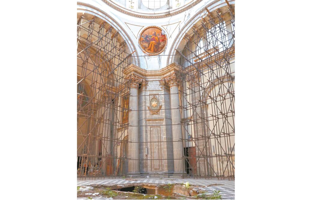 Iglesia de la colonia Guerrero dañada por los sismos de 2017. Foto: Archivo. EL UNIVERSAL