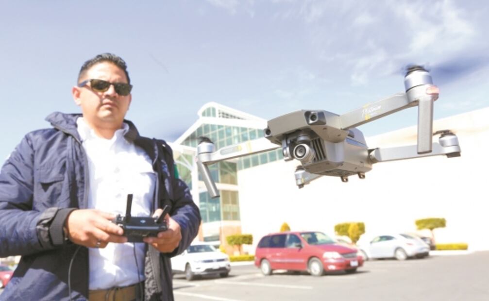 Con drones, combaten al crimen en Metepec