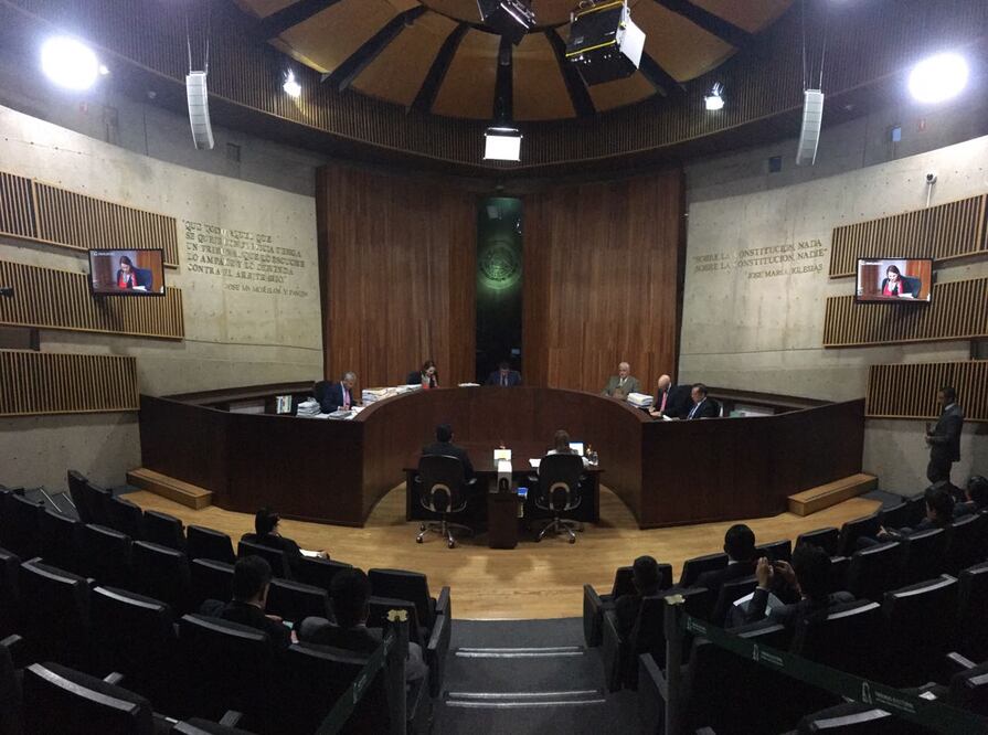 Aspecto de la sesión del Tribunal. Fotografía del TEPJF