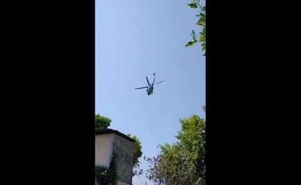 Así dispararon presuntos “Viagras” a helicóptero del Ejército tras detención del “Mini Gordo” en Michoacán