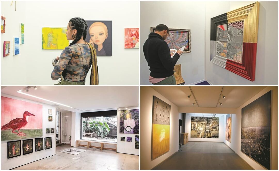 Diferentes espacios, como Material, LS Galería y Zona Maco se alistan para el escaparate que significa la Semana del Arte pues representa un impulso a sus ventas. Foto: Material, LS Galería, Machete Galería y Archivo EL UNIVERSAL