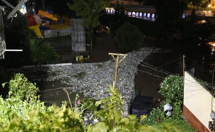 Desalojan a familias ante riesgo de desbordamiento de la presa Tacubaya