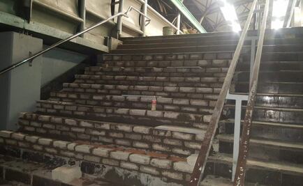 Reparan escalera fija en estación del Metro San Lázaro