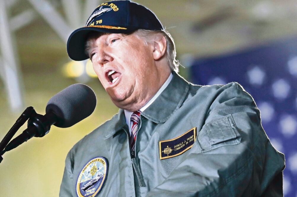 Trump promete el “gran resurgir” militar de EU