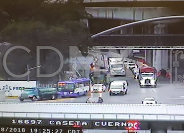 Reabren la circulación en la México-Cuernavaca tras retiro de manifestantes