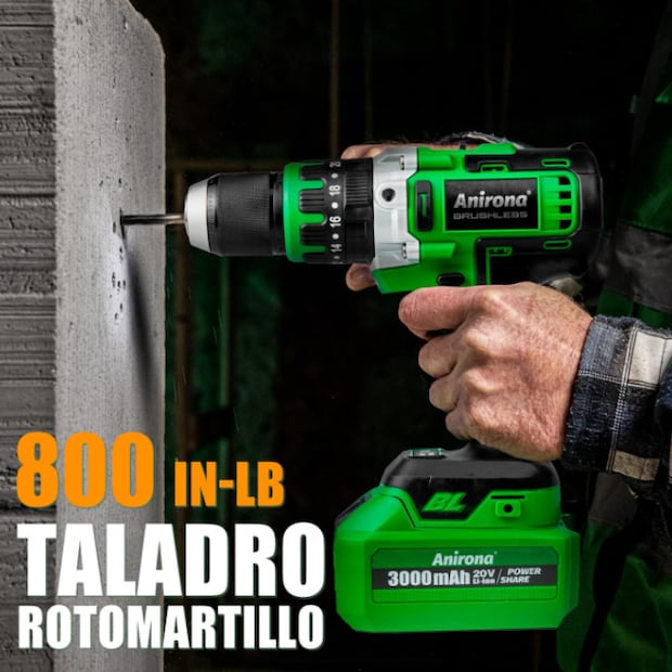 taladro rotomartillo con brocas