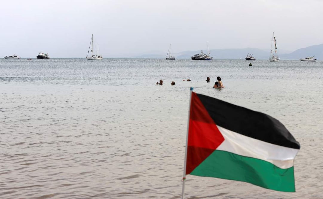 Los barcos de la Flotilla Global Sumud que se dirigen a Gaza. (Foto AP/Anis Mili)