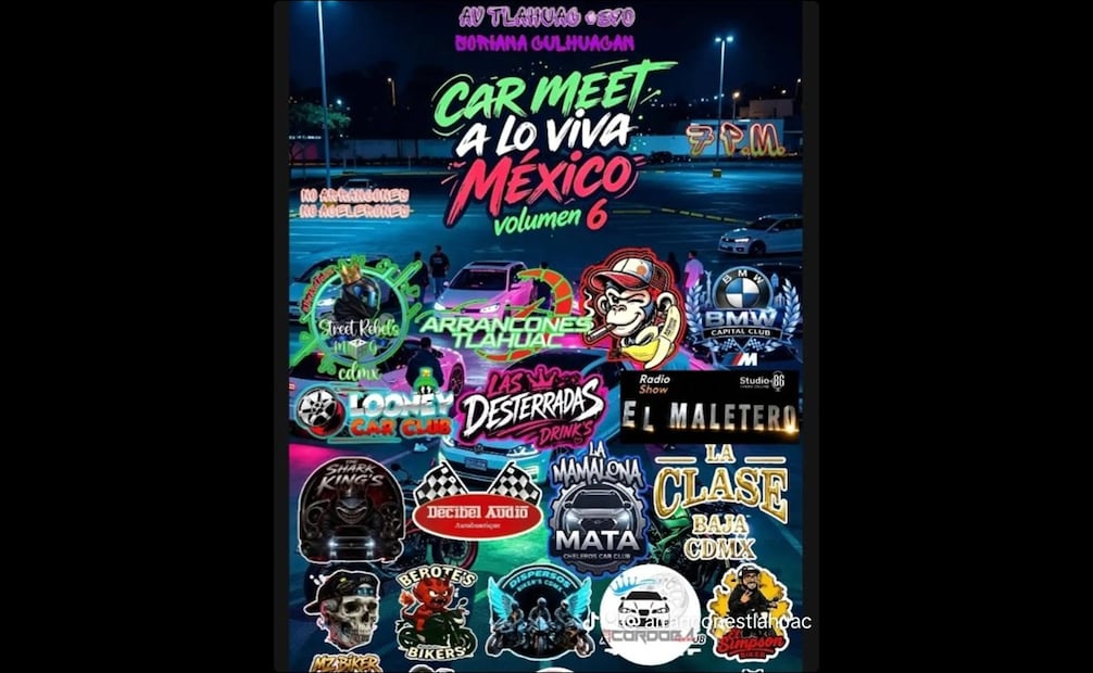 El grupo Arrancones Tláhuac se reunirá a las 19 horas en el Soriana de avenida Tláhuac. Foto: Facebook Arrancones Tlahuac