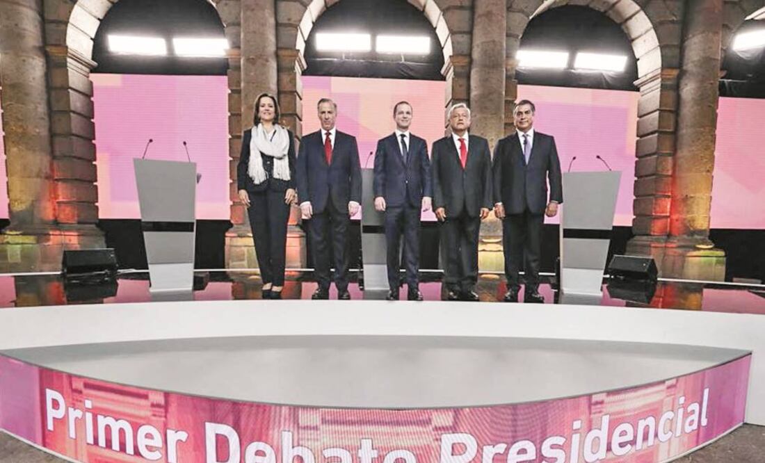 Primer debate presidencial. Foto: Archivo