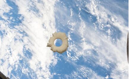 Crean la primera obra de arte en el espacio