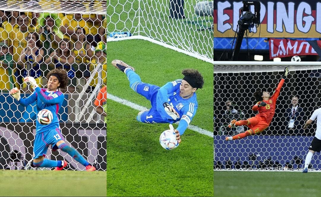Guillermo Ochoa ha tenido atajadas importantes en los más recientes mundiales - FOTO: Especial