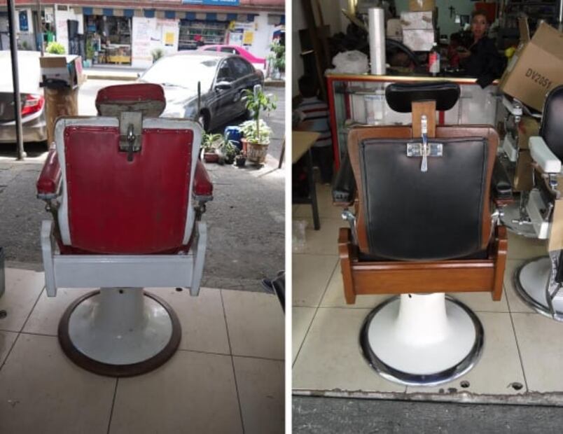 Los sillones de las barberías