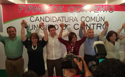 PRI y PVEM firman candidatura común en Tabasco