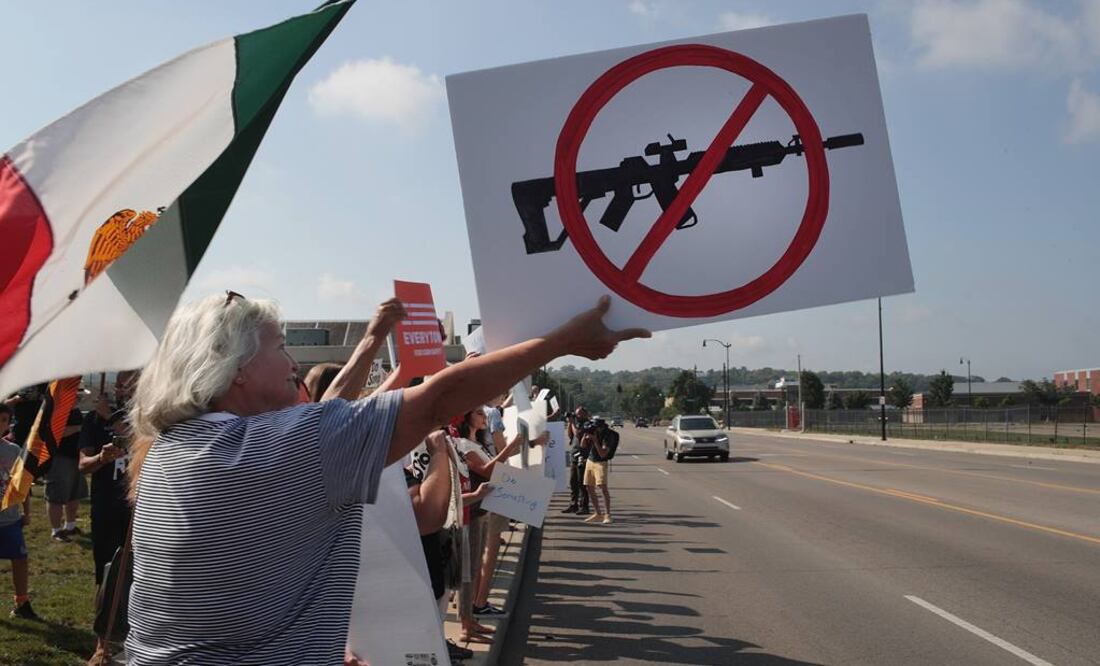 Protestas contra visita de Trump en El Paso tras tiroteo (Foto: AFP)