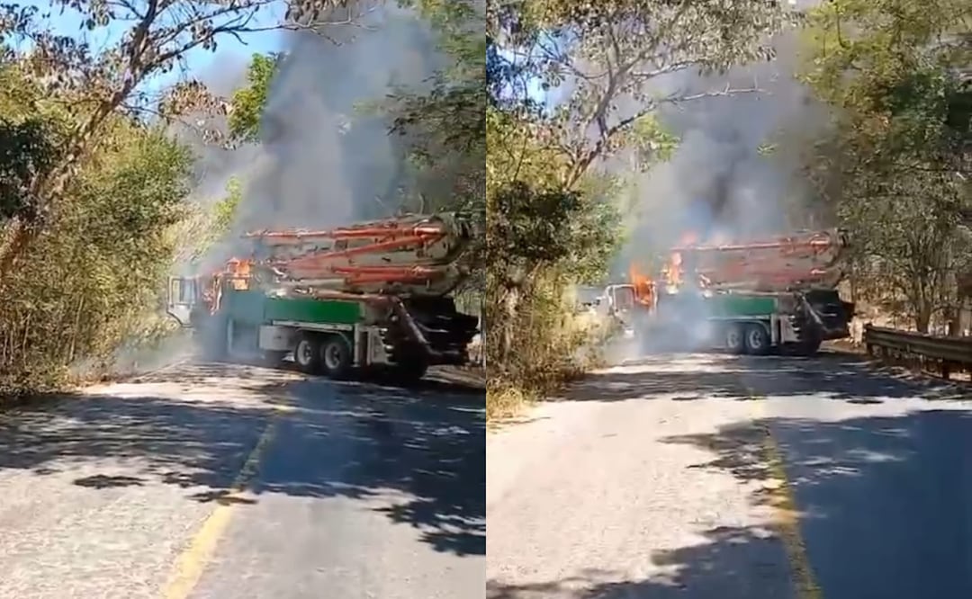 Reportan narcobloqueos en costa sur de Jalisco (19/03/2025). Foto: Especial