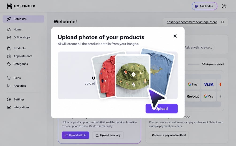 Crear un sitio web o gestionar una tienda en línea ya no exige saber programar, la IA simplifica estas tareas. Foto: Captura de pantalla