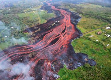 Video. Captan paso de lava del volcán Kilauea en Hawai
