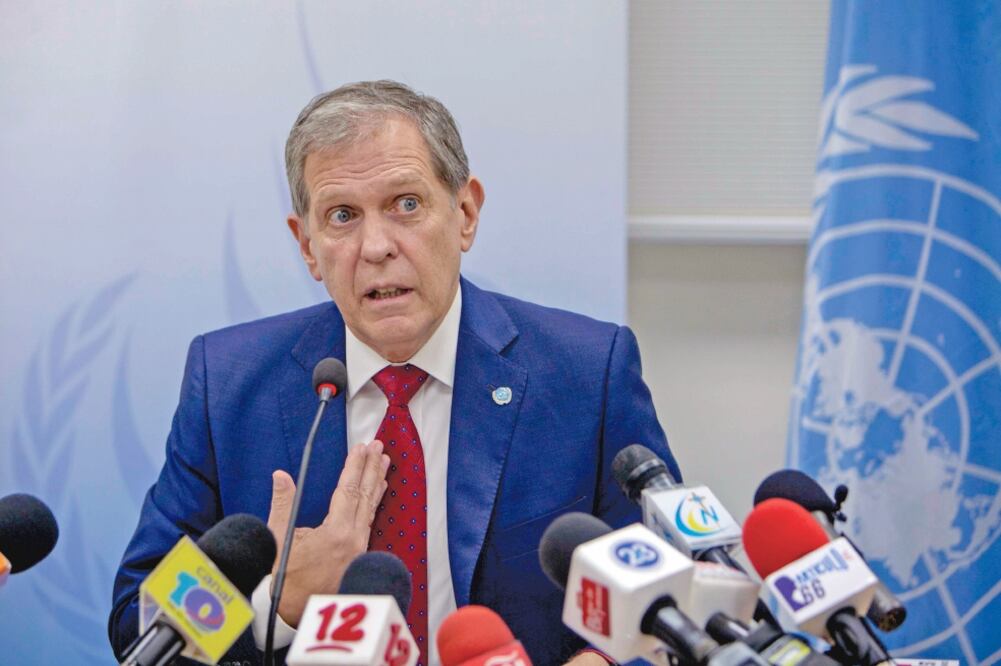 Advertencia. Guillermo Fernández Maldonado, coordinador de la misión en Nicaragua del ACNUDH, exigió detener la represión en el país (INTIOCON. AFP)