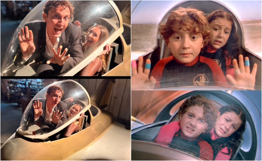 Daryl Sabara y Alexa PeñaVega recreando escenas de Mini Espías (2001). Foto: Instagram @rodriguez