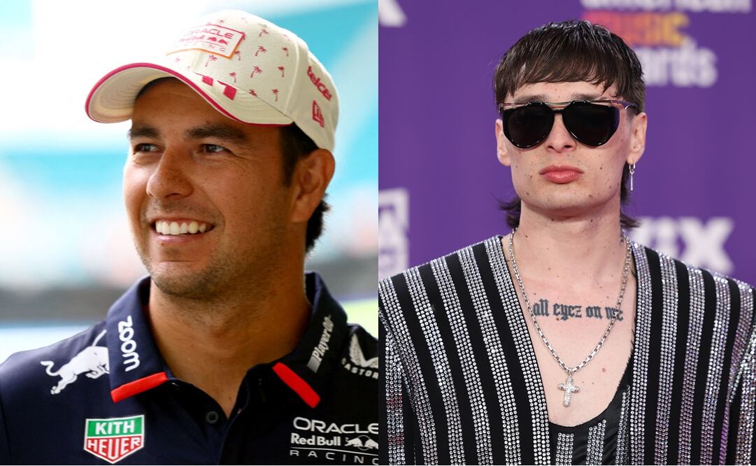 Checo Pérez y Peso Pluma - Foto: Especial