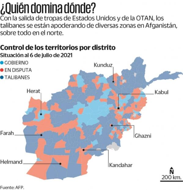 Con retiro de tropas, se extiende caos en Afganistán