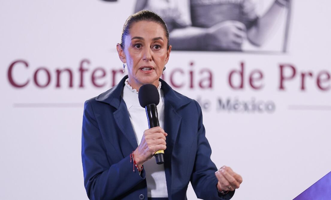 Conferencia de prensa matutina de la presidenta Claudia Sheinbaum Pardo, este 24 de octubre, desde Palacio Nacional. Foto Hugo Salvador: El Universal
