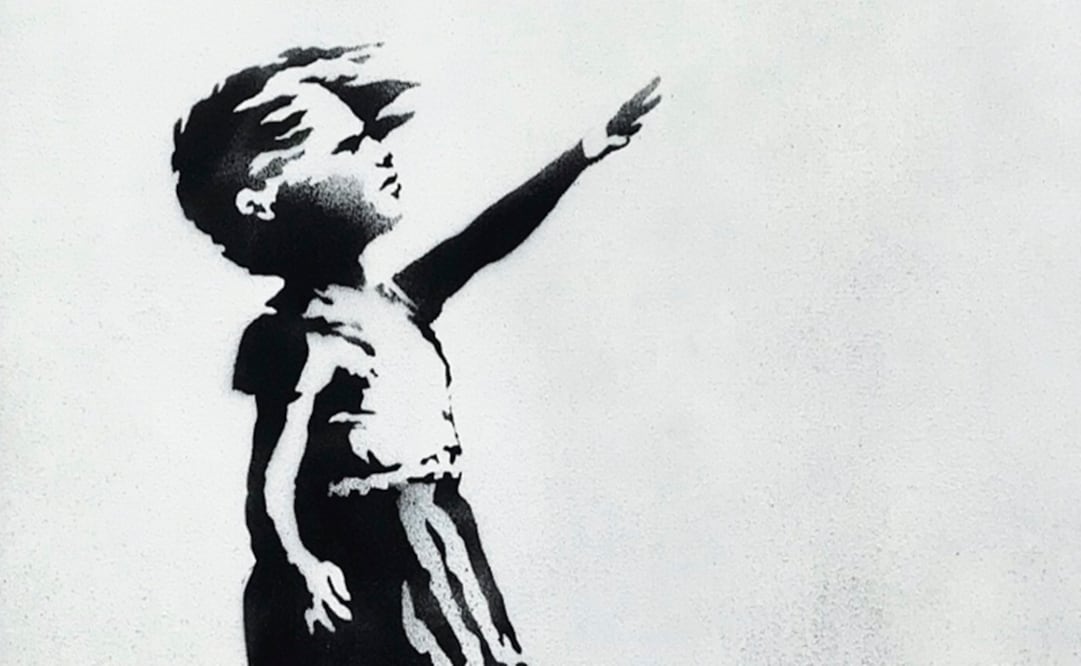 Aspecto de "Girl with a balloon", de Banksy. Foto: sothebys.com