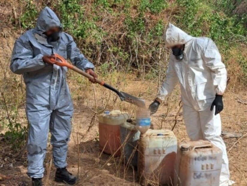 Desmantelan laboratorios de drogas sintéticas en Durango