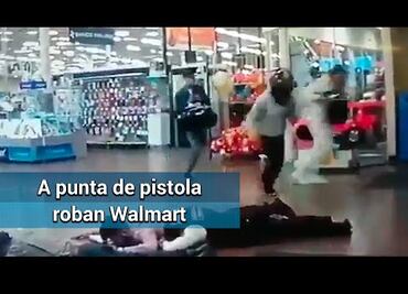 En menos de minuto y medio asaltan Walmart en Ciudad Satélite