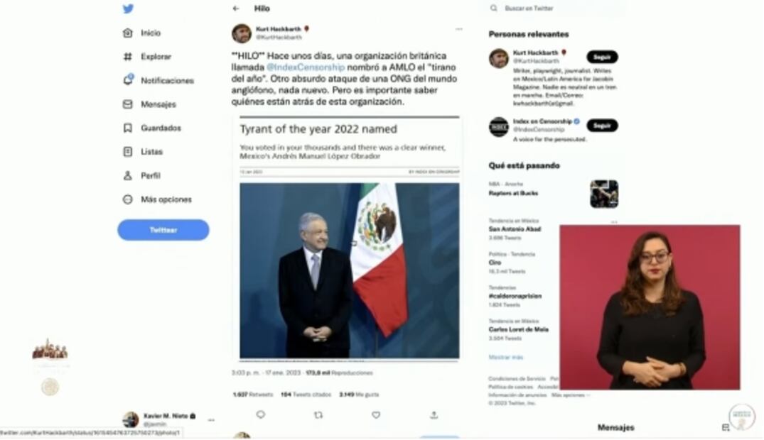 La mañanera de AMLO, 18 de enero, minuto a minuto