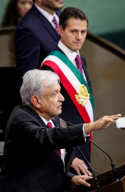 Así reaccionó Peña Nieto durante el discurso de AMLO
