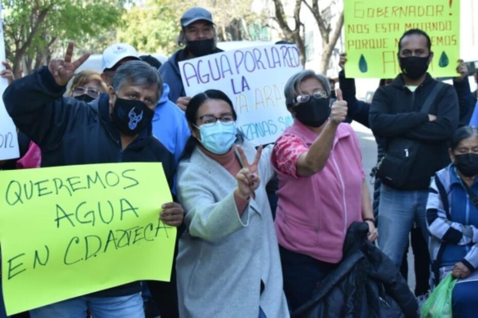 ¡Auxilio, Ecatepec sin agua!; habitantes de 100 colonias se manifiestan por falta del líquido