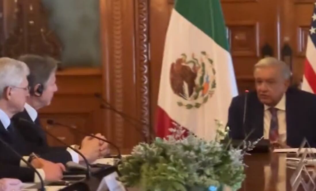 AMLO y Antony Blinken sostuvieron un encuentro en el marco del Diálogo de Alto Nivel. Foto: Captura de pantalla