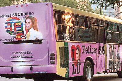 El poder de Lucero se refleja hasta en los camiones de Paseo de Reforma