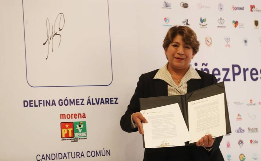 Delfina Gómez, candidata de Morena. Foto: Jorge Alvarado/ EL UNIVERSAL