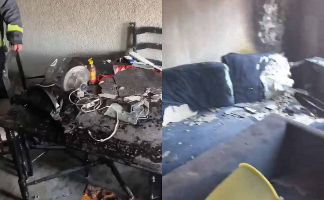 Incendio en calle Hamburgo. Foto: Captura de video