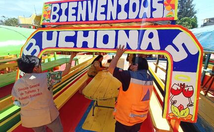 Xochimilco verifica trajineras para garantizar la seguridad de los visitantes